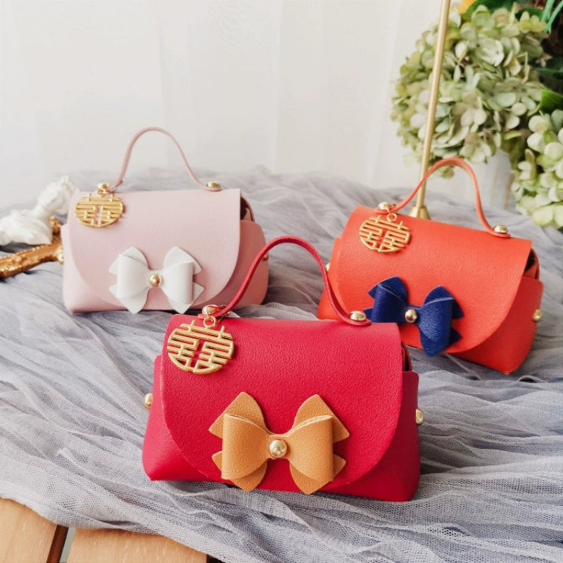 Lot de 10 sacs fourre-tout en cuir PU perlé en forme de sac à sucre, sacs d'emballage cadeau