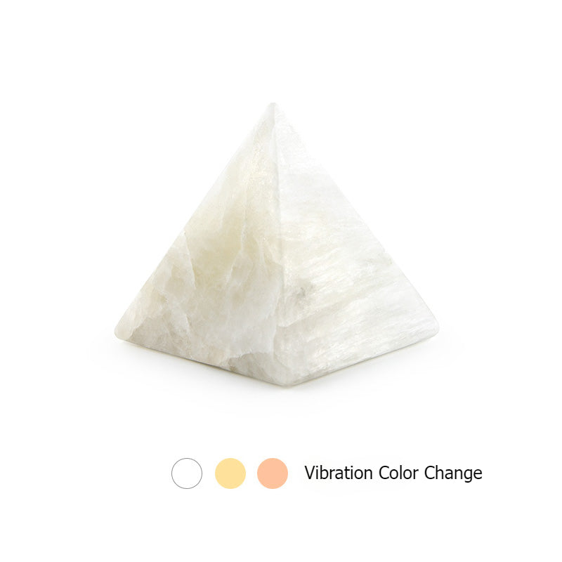 Veilleuse minérale pyramidale pour chambre à coucher, lumière de sommeil, décoration créative pour la maison