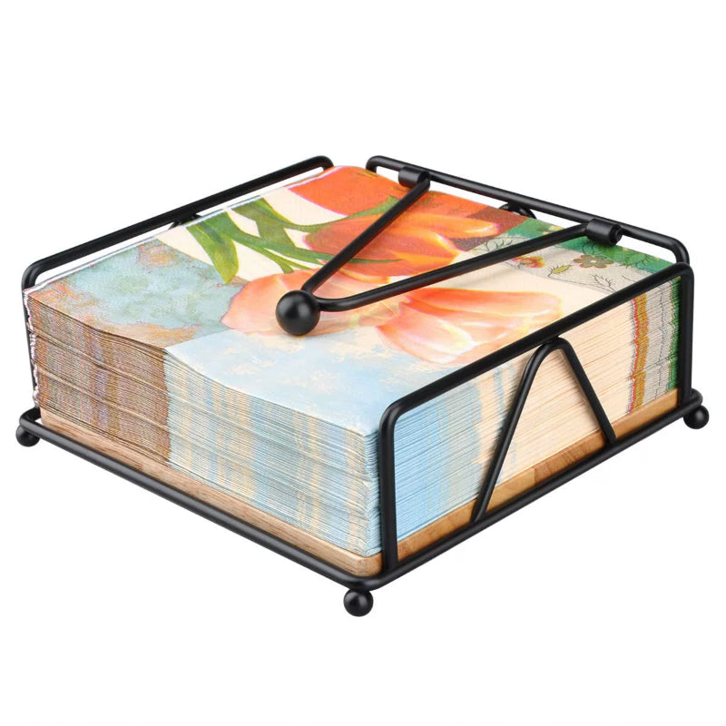 Porte-serviettes en papier pour restaurant, hôtel, buffet, carré