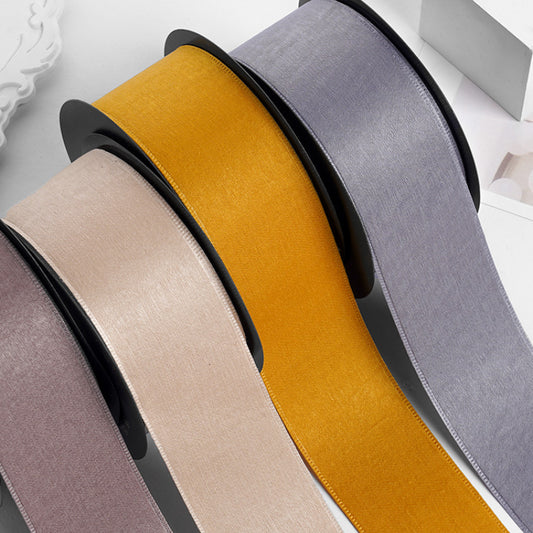 Ruban en velours de cerf fait à la main, boîte cadeau, ruban en velours (4 cm x 9 mètres)