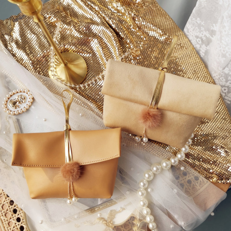 أكياس الحلوى المخملية حفل زفاف مقبض أكياس الهدايا حزمة 10