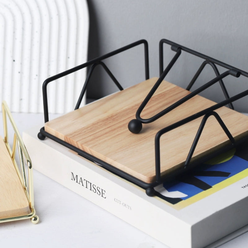 Porte-serviettes en papier pour restaurant, hôtel, buffet, carré