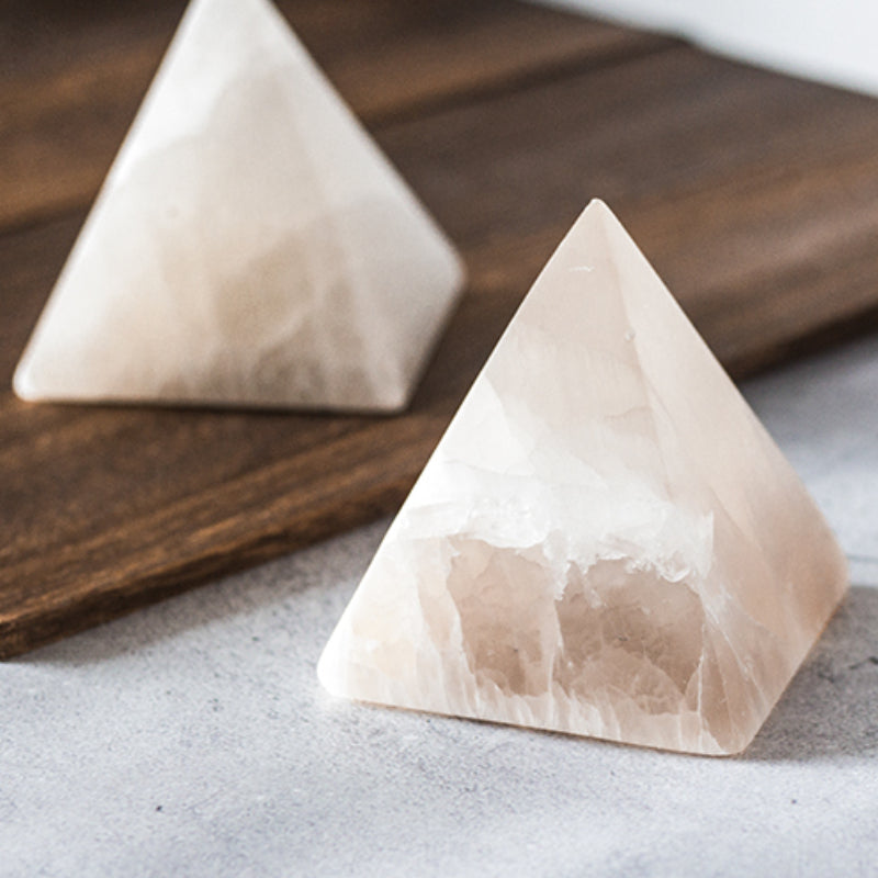 Veilleuse minérale pyramidale pour chambre à coucher, lumière de sommeil, décoration créative pour la maison