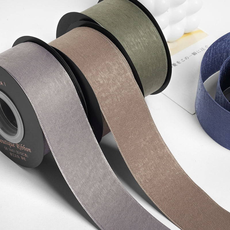 شريط فيونكة مخملي من جلد الغزال مصنوع يدويًا في صندوق هدايا شريط مخملي (4 سم × 9 أمتار)