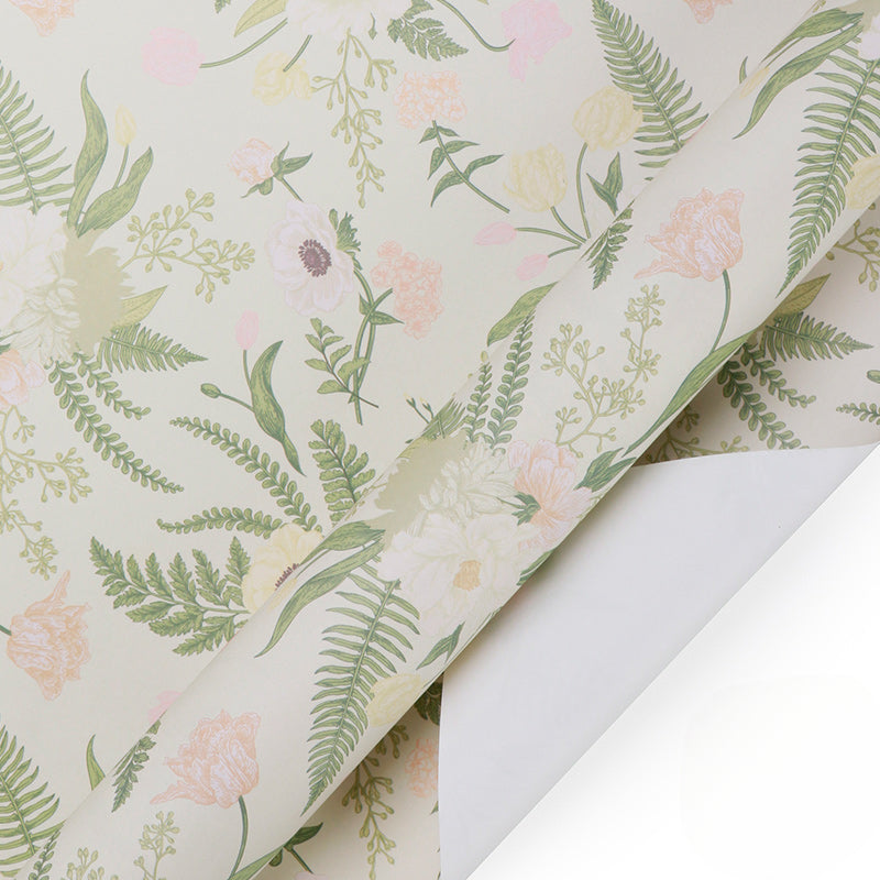 ورق تغليف بنمط زهور عتيق ورق تغليف هدايا العيد