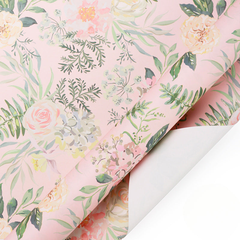 ورق تغليف بنمط زهور عتيق ورق تغليف هدايا العيد