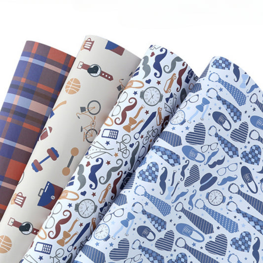 Papier d'emballage pour boîte cadeau pour homme d'affaires Papier d'emballage pour cadeau d'anniversaire pour la fête des pères