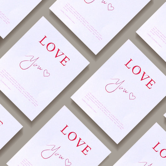 Paquet de 10 cartes de vœux pour la Saint-Valentin avec emballage cadeau et carte de confession