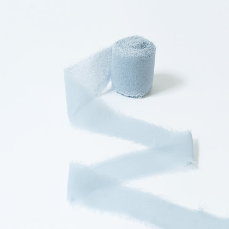 Ruban de soie à franges pour emballage de bouquets cadeaux 4 cm x 5 m