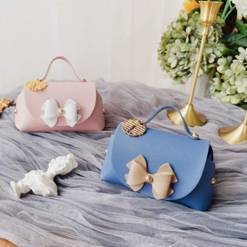 Lot de 10 sacs fourre-tout en cuir PU perlé en forme de sac à sucre, sacs d'emballage cadeau