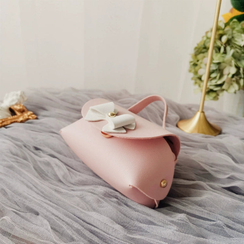 Lot de 10 sacs fourre-tout en cuir PU perlé en forme de sac à sucre, sacs d'emballage cadeau