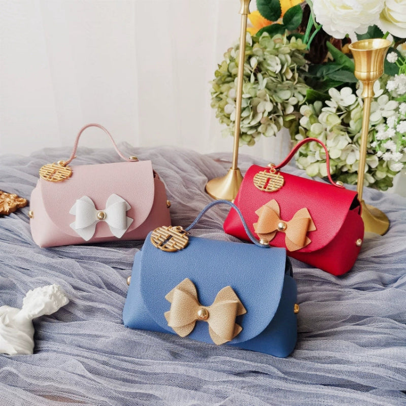 Lot de 10 sacs fourre-tout en cuir PU perlé en forme de sac à sucre, sacs d'emballage cadeau