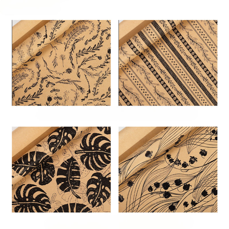 ورق تغليف هدايا أعياد الميلاد العتيقة ورق كرافت ورق هدايا الأعمال