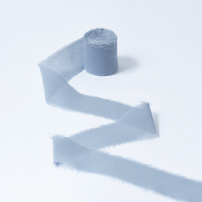 Ruban de soie à franges pour emballage de bouquets cadeaux 4 cm x 5 m