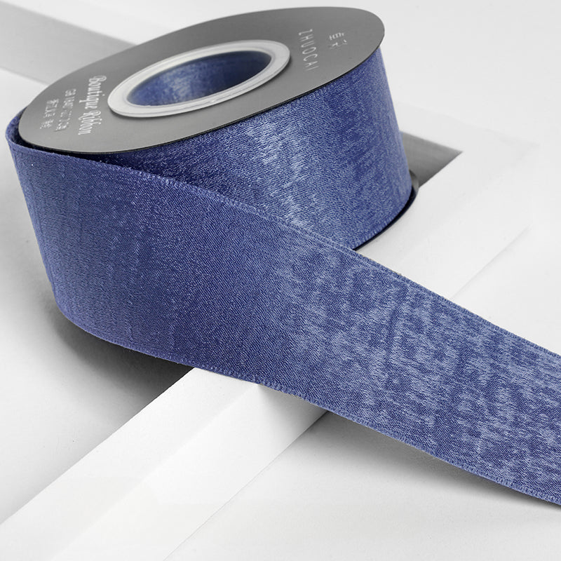 شريط فيونكة مخملي من جلد الغزال مصنوع يدويًا في صندوق هدايا شريط مخملي (4 سم × 9 أمتار)