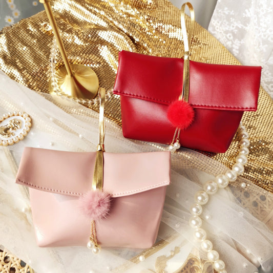 Sachets à bonbons en velours avec poignée pour fête de mariage, lot de 10