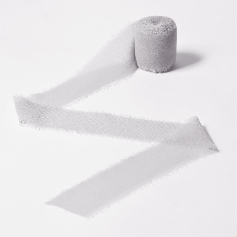 Ruban de soie à franges pour emballage de bouquets cadeaux 4 cm x 5 m