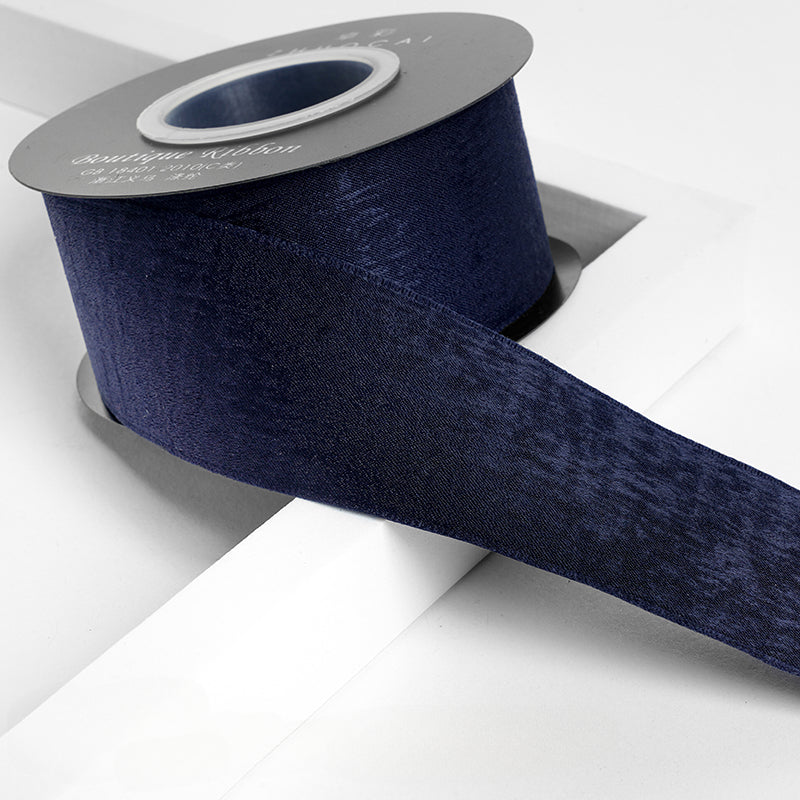 شريط فيونكة مخملي من جلد الغزال مصنوع يدويًا في صندوق هدايا شريط مخملي (4 سم × 9 أمتار)