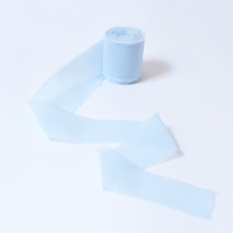 Ruban de soie à franges pour emballage de bouquets cadeaux 4 cm x 5 m