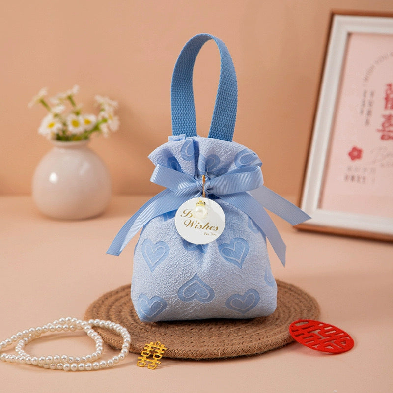 حقيبة هدايا استحمام الطفل من المخمل بسحّاب للإغلاق