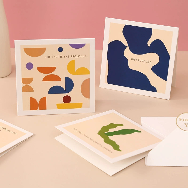 Carte de remerciement d'anniversaire de dessin animé mignon Carte de bénédiction