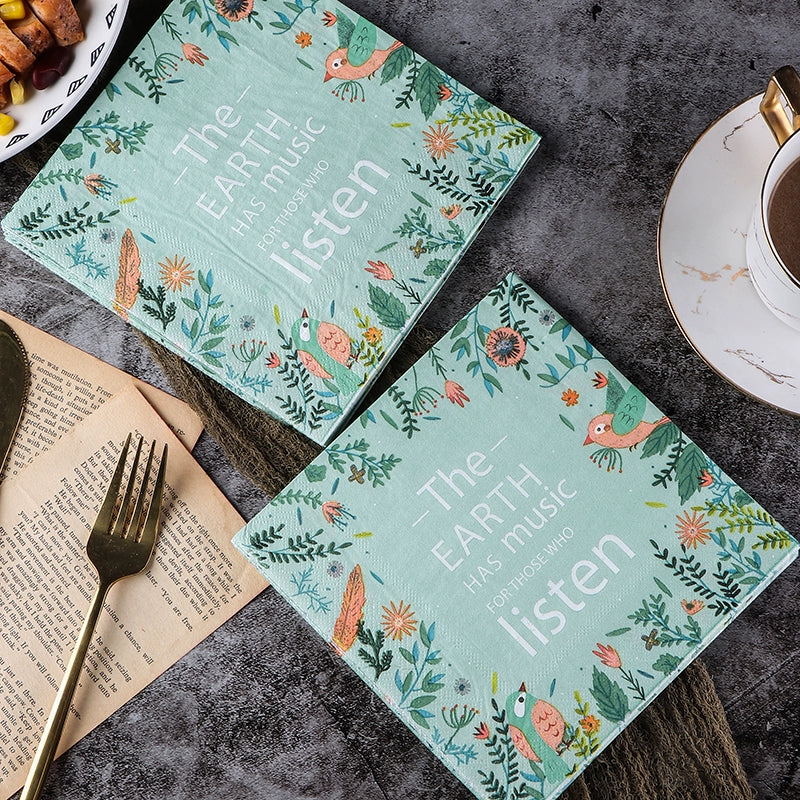 Serviettes de table Fern Garden - 20 par paquet