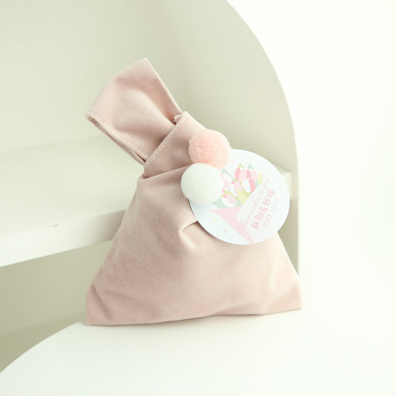 أكياس هدايا مخملية قابلة لإعادة الاستخدام مع عبوة 10