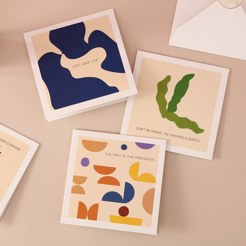 Carte de remerciement d'anniversaire de dessin animé mignon Carte de bénédiction