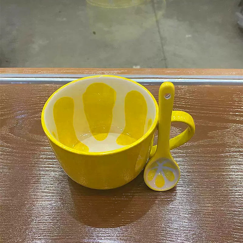 Tasse à café en céramique mignonne de tasse de fruit de pastèque tasse à café de bureau