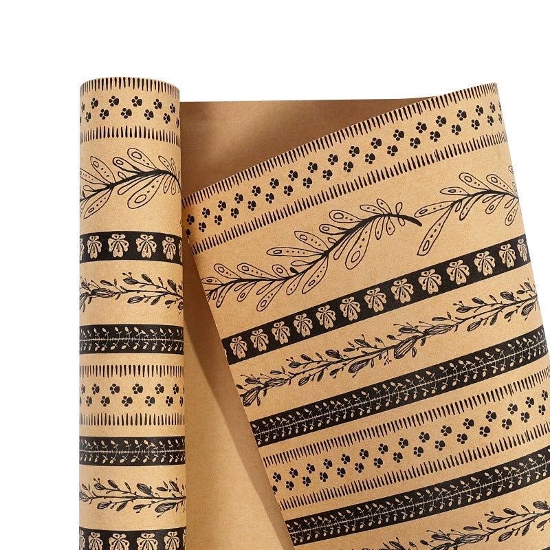 ورق تغليف هدايا أعياد الميلاد العتيقة ورق كرافت ورق هدايا الأعمال