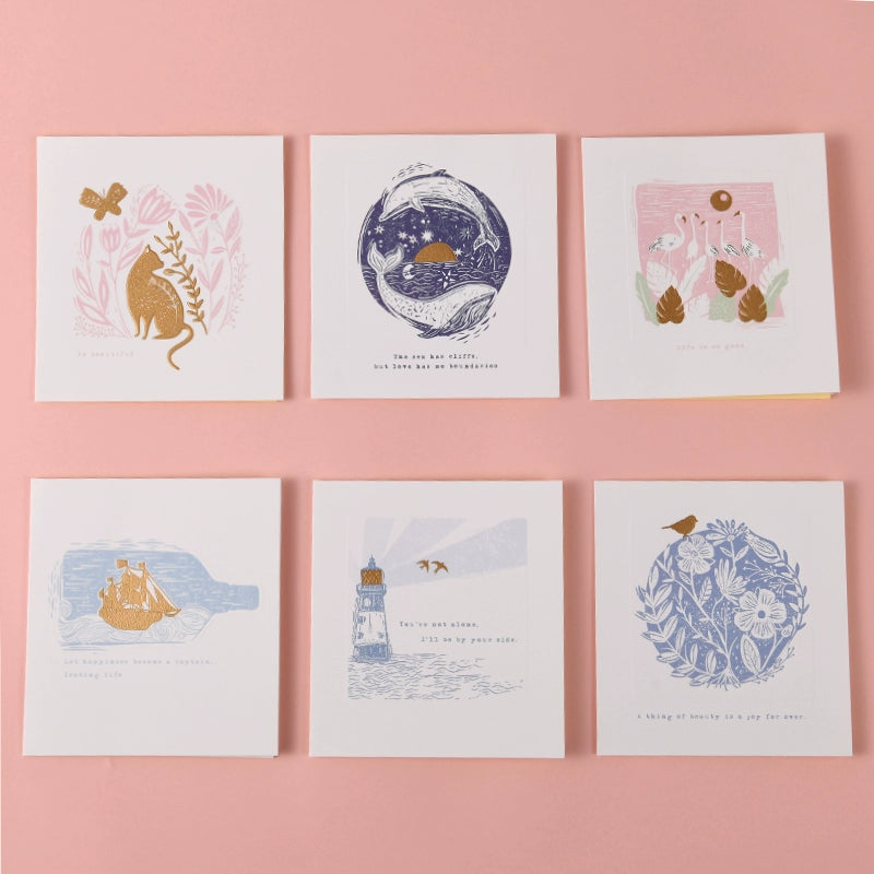 Mini carte de bénédiction, merci, anniversaire, petite carte de vœux