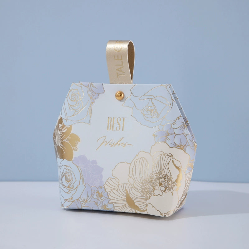 صندوق هدايا بتصميم خاتم خشبي وصندوق سكر وحقيبة تغليف هدايا الزفاف، عبوة من 20 قطعة