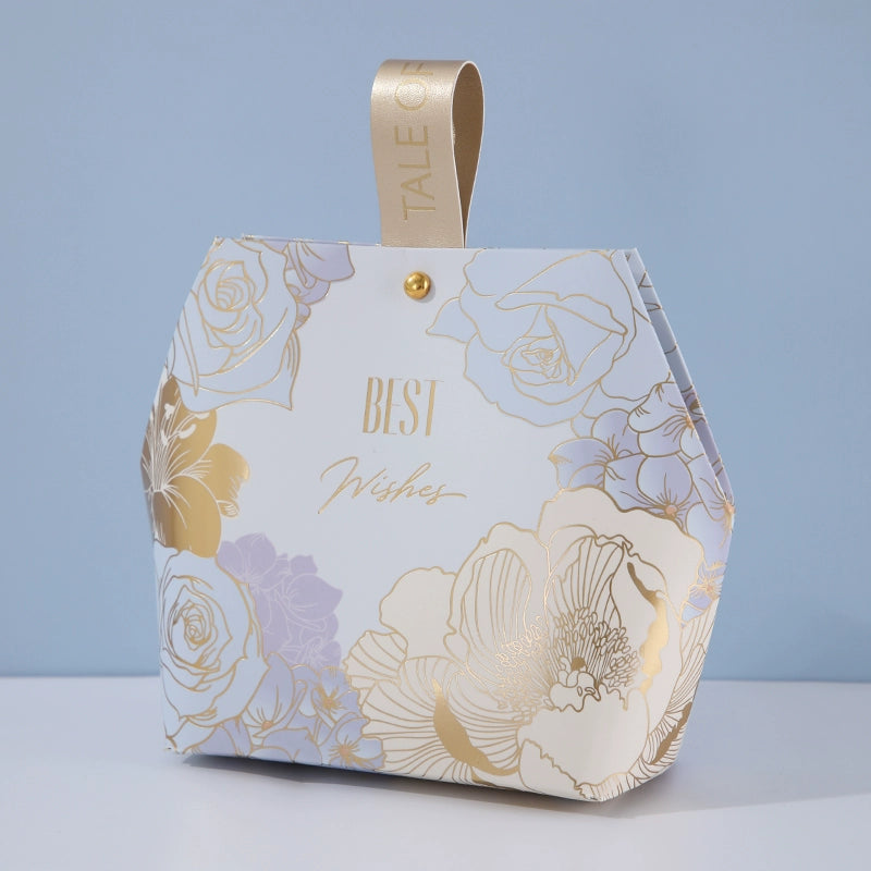 صندوق هدايا بتصميم خاتم خشبي وصندوق سكر وحقيبة تغليف هدايا الزفاف، عبوة من 20 قطعة