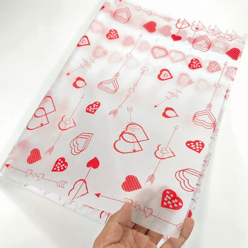 ورق تغليف هدايا عيد الحب على شكل زهرة الكمثرى الثلجية