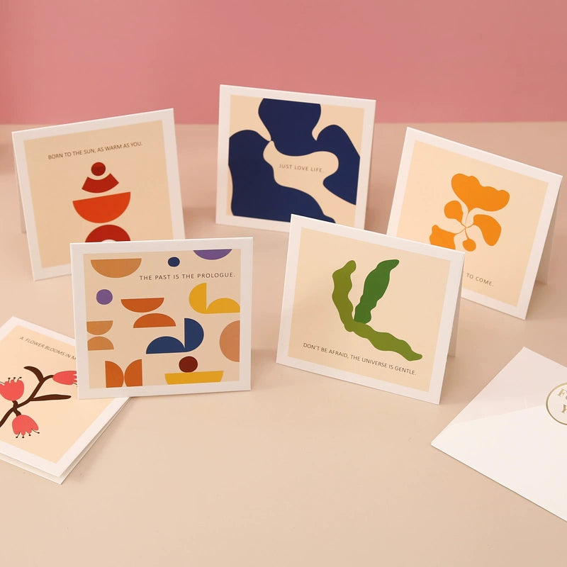 Carte de remerciement d'anniversaire de dessin animé mignon Carte de bénédiction