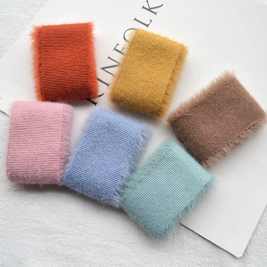 Ruban tissé en laine pour bricolage, nœud cadeau, épingle à cheveux, 3,8 cm x 1 m