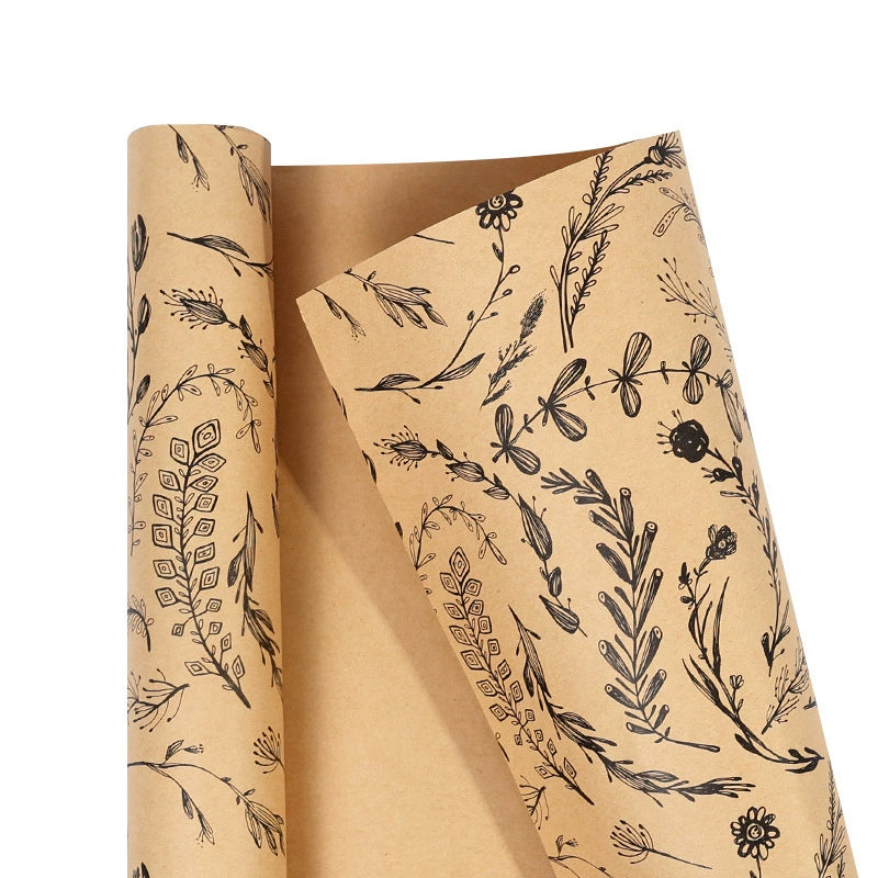 ورق تغليف هدايا أعياد الميلاد العتيقة ورق كرافت ورق هدايا الأعمال