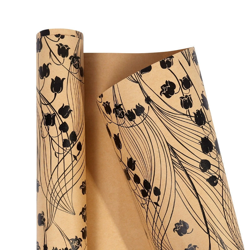 ورق تغليف هدايا أعياد الميلاد العتيقة ورق كرافت ورق هدايا الأعمال