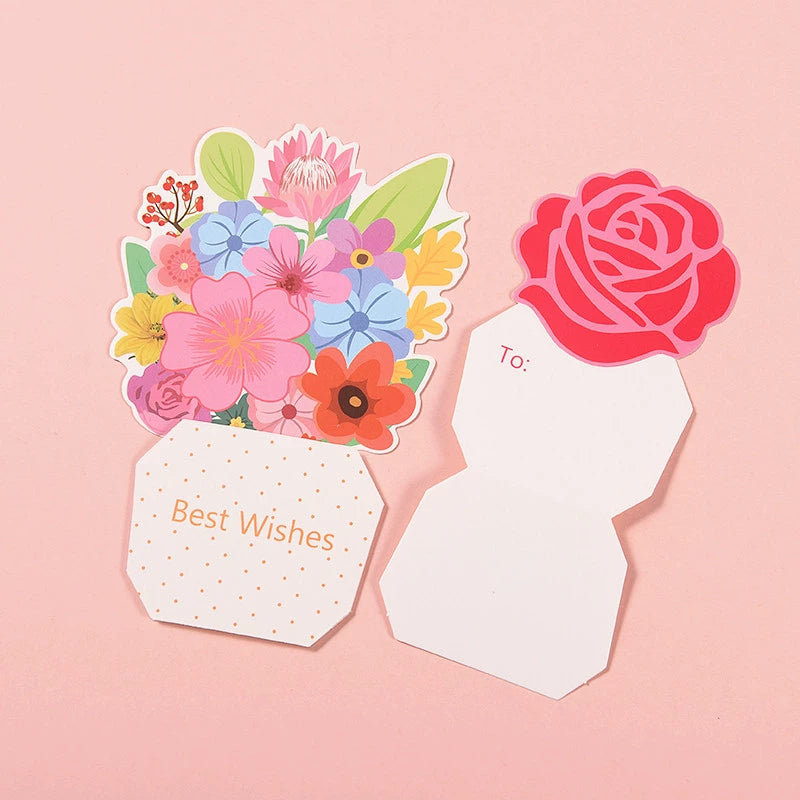 Carte d'anniversaire Bouquet Carte de remerciement avec enveloppe