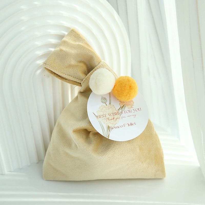 أكياس هدايا مخملية قابلة لإعادة الاستخدام مع عبوة 10