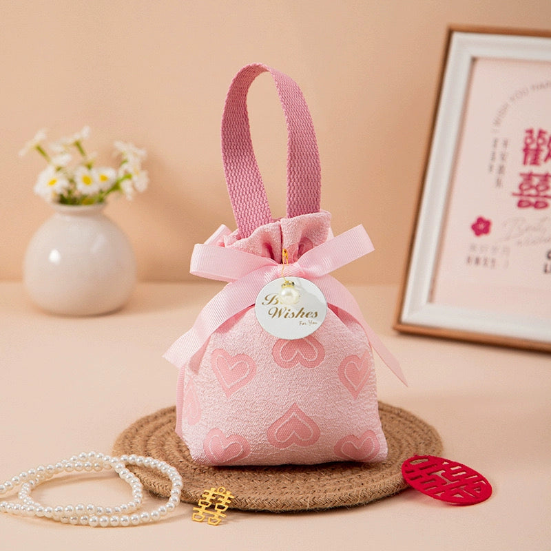 حقيبة هدايا استحمام الطفل من المخمل بسحّاب للإغلاق