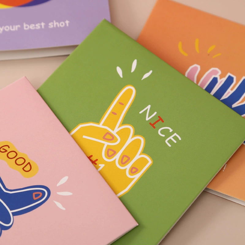 Carte de remerciement d'anniversaire de dessin animé mignon Carte de bénédiction