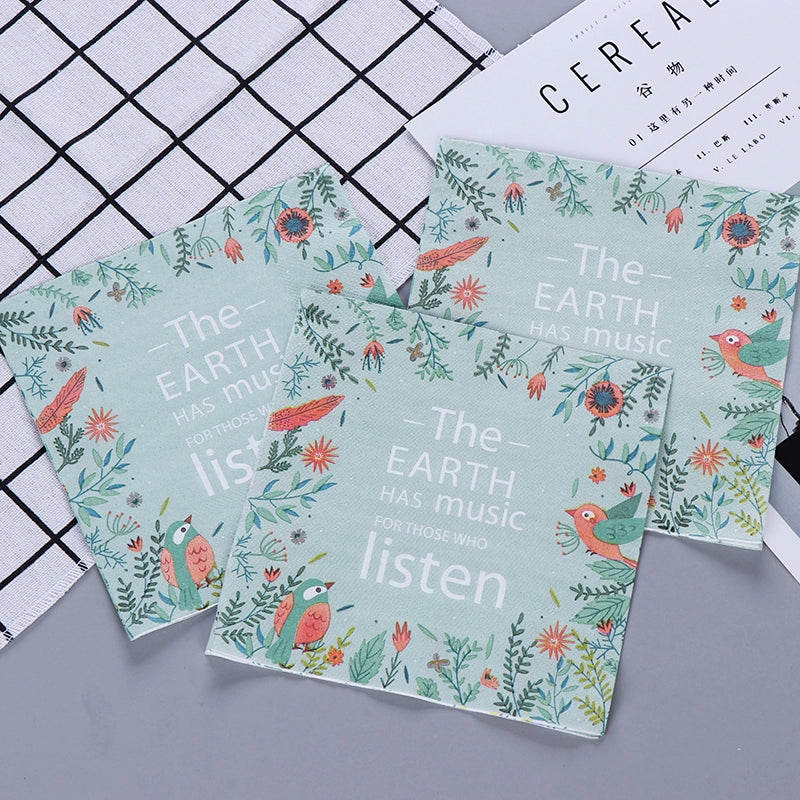 Serviettes de table Fern Garden - 20 par paquet