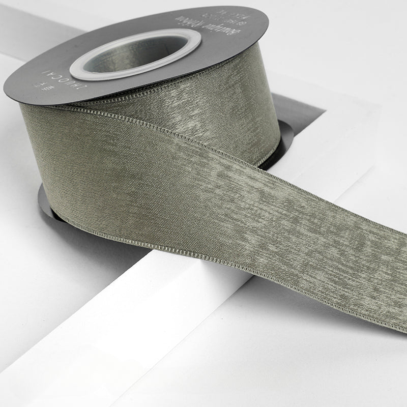 شريط فيونكة مخملي من جلد الغزال مصنوع يدويًا في صندوق هدايا شريط مخملي (4 سم × 9 أمتار)