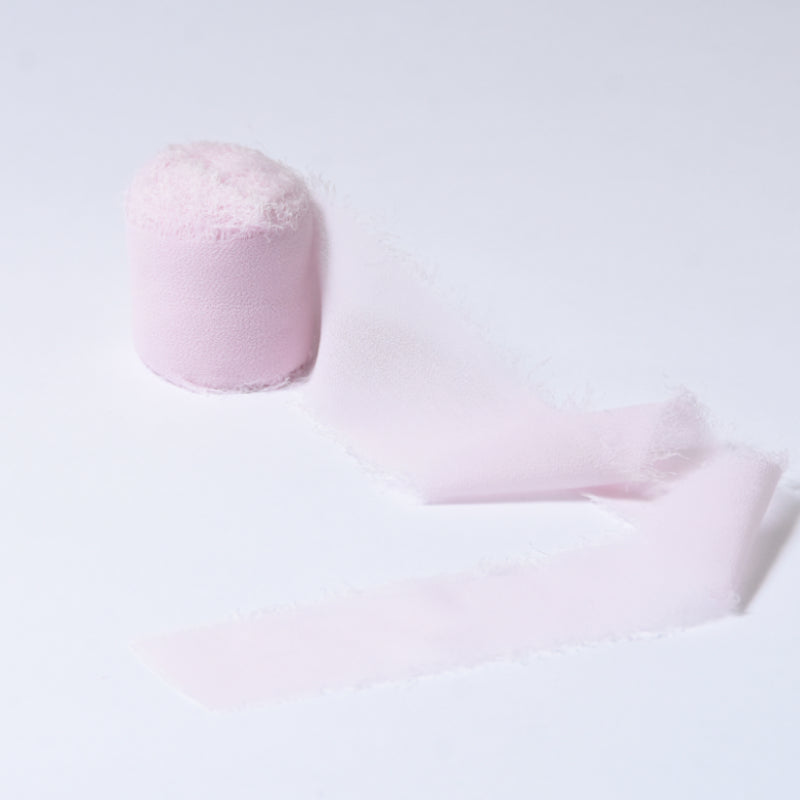 Ruban de soie à franges pour emballage de bouquets cadeaux 4 cm x 5 m