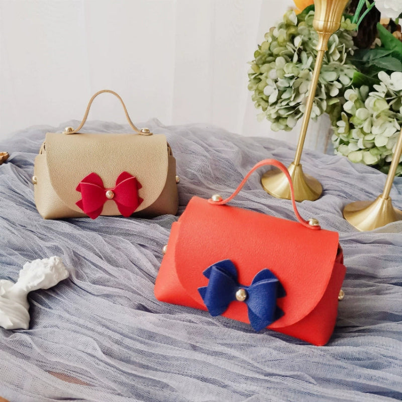 Lot de 10 sacs fourre-tout en cuir PU perlé en forme de sac à sucre, sacs d'emballage cadeau