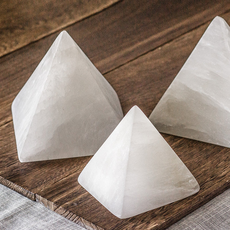 Veilleuse minérale pyramidale pour chambre à coucher, lumière de sommeil, décoration créative pour la maison