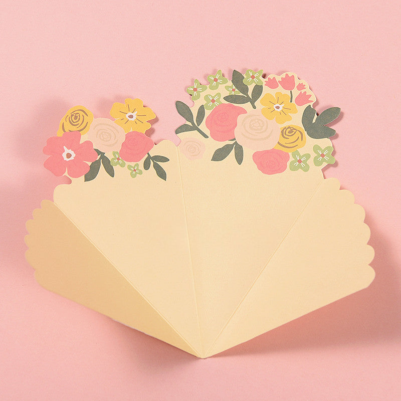 Carte d'anniversaire Bouquet Carte de remerciement avec enveloppe