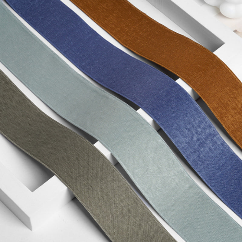 شريط فيونكة مخملي من جلد الغزال مصنوع يدويًا في صندوق هدايا شريط مخملي (4 سم × 9 أمتار)