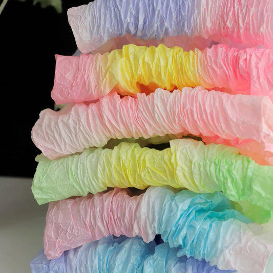 Papier d'emballage cadeau imperméable nacré dégradé Papier d'emballage pour fleuriste Papier poire des neiges